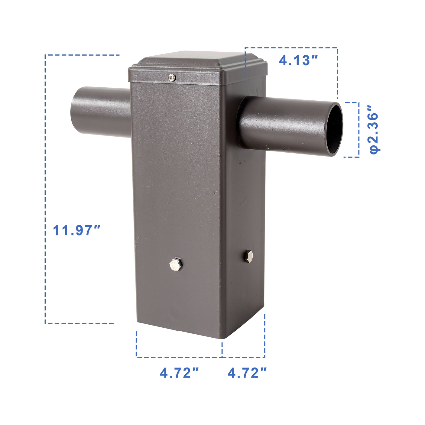 Double Tenon Adapter for 4 Inch Square Pole