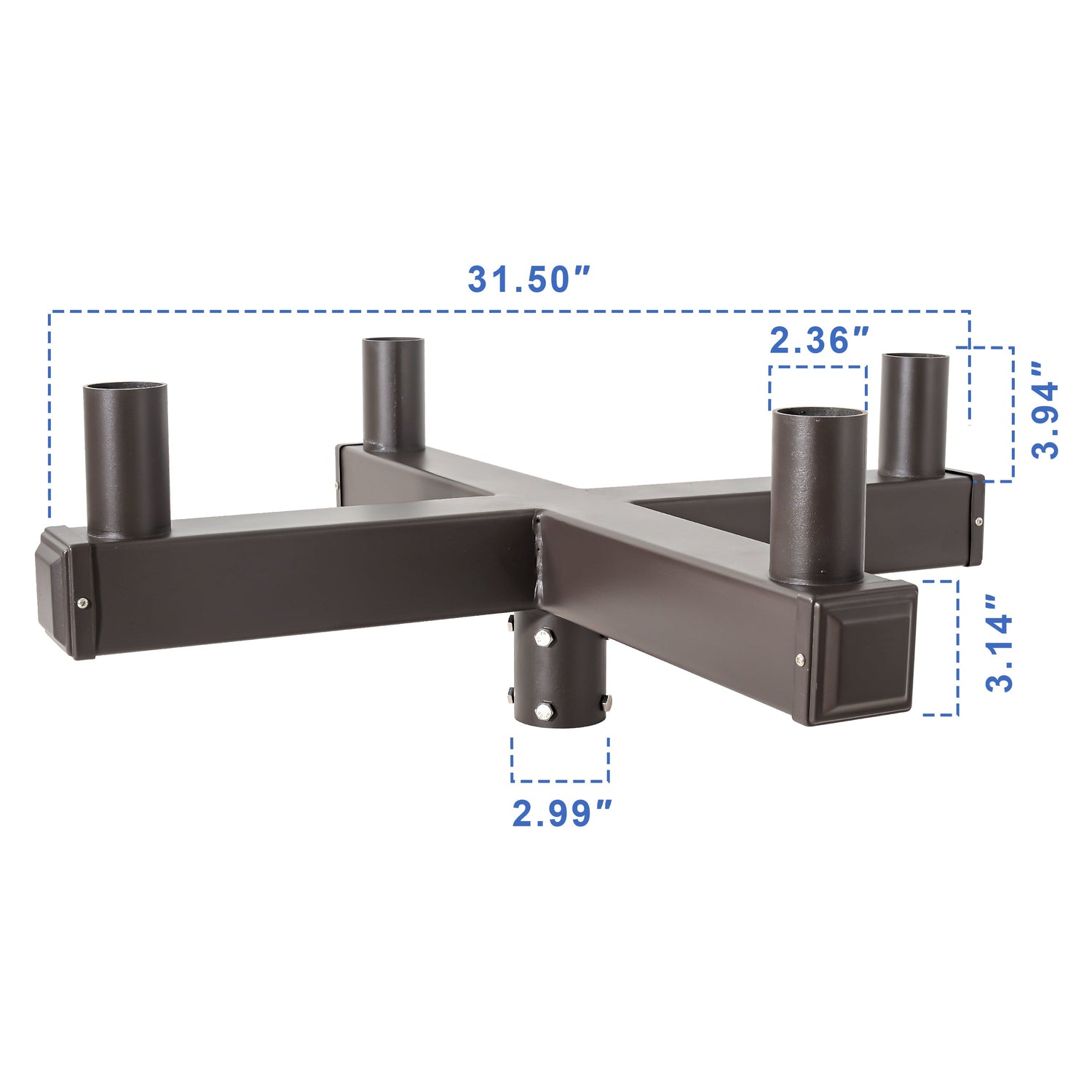 90 Degree Quad Square Vertical Tenon For 4 Fixtures