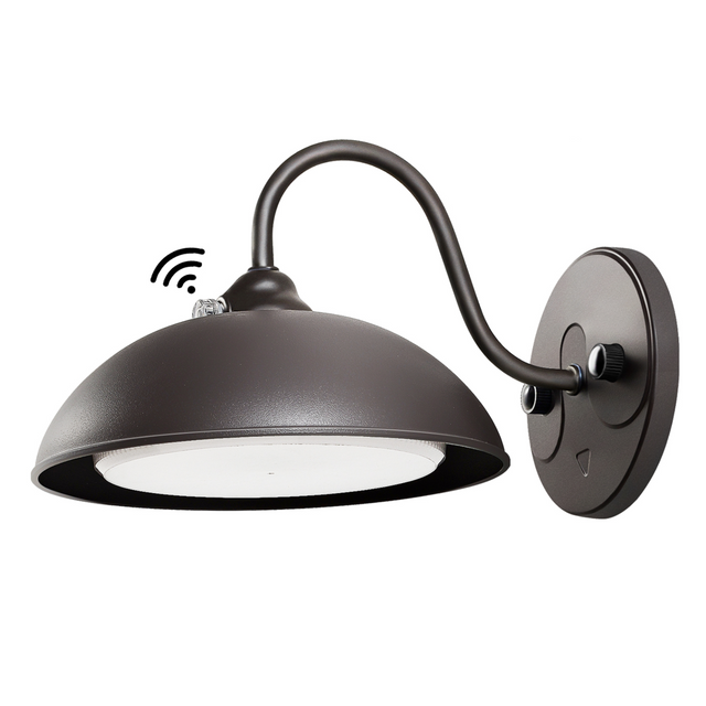 28W Gooseneck Barn Light-CCT Adjustable-CCT 2700K/3000K/4000K/5000K/5700K-Dusk To Dawn Photocell